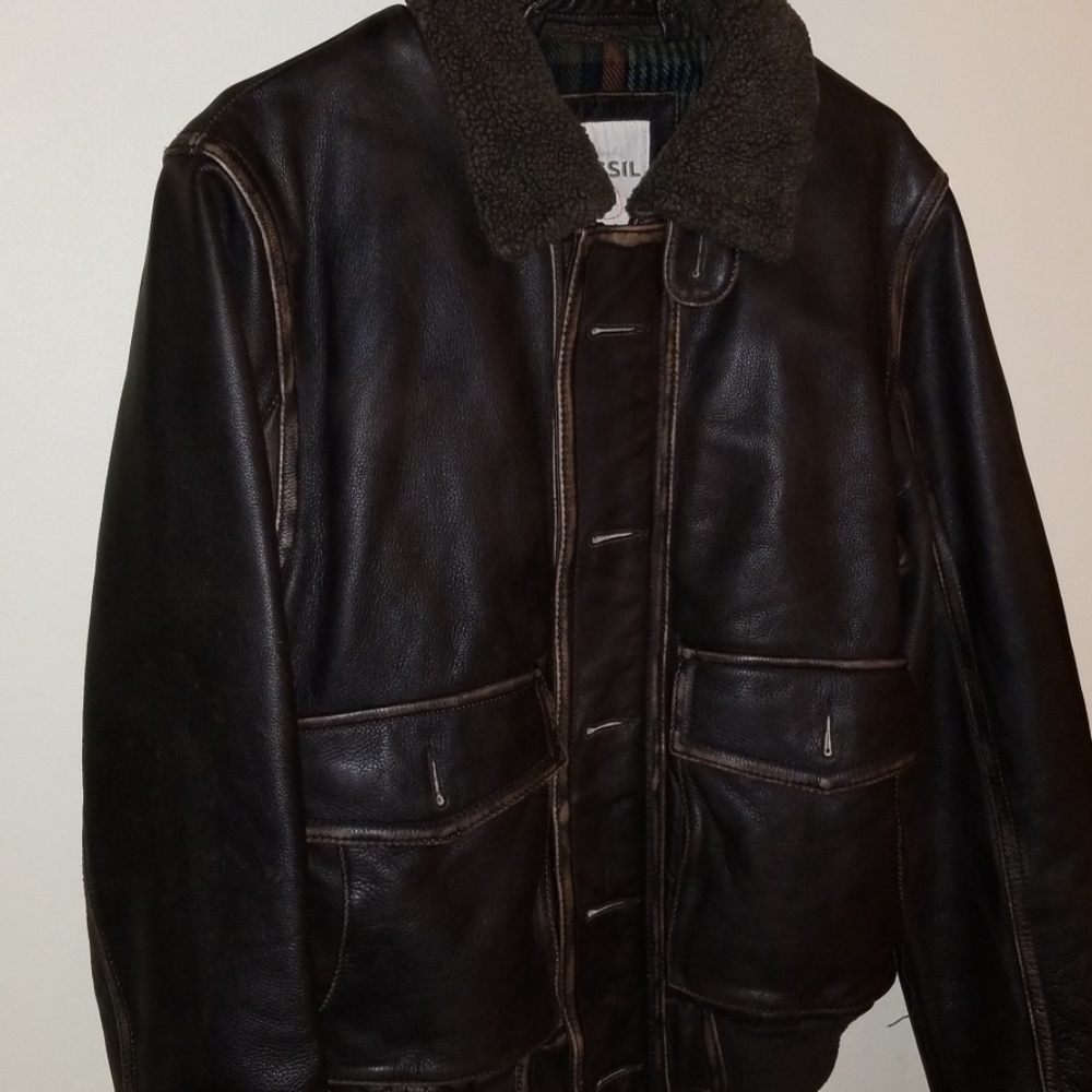 Vintage Fossil Bomber Jacket🎉